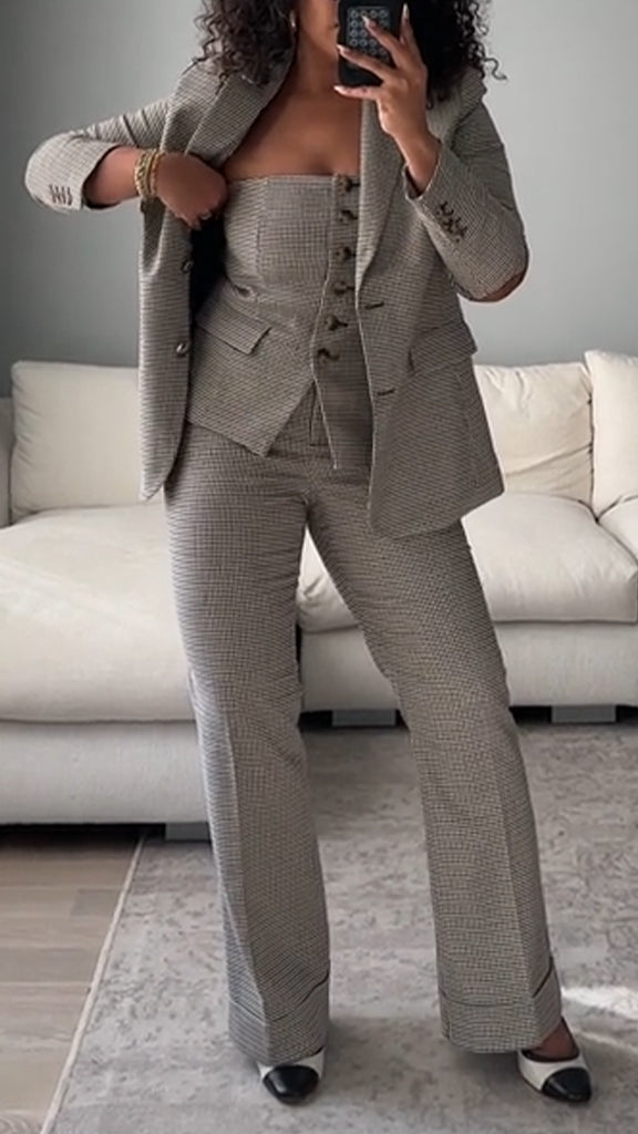 Ladies Temperament Commuting Three-piece Set