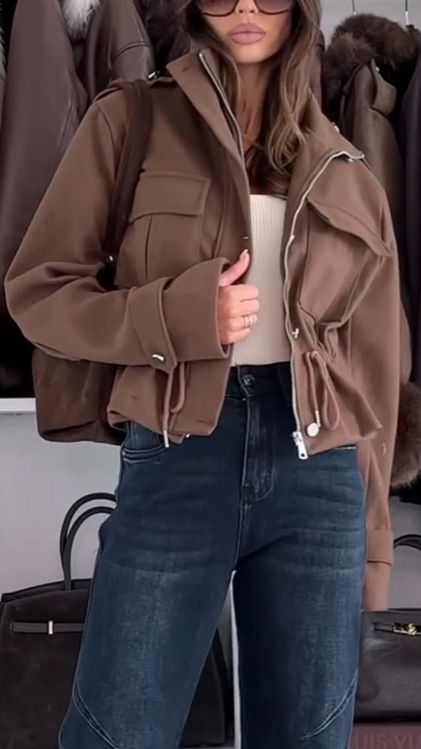 Womens Lapel Temperament Casual Jacket