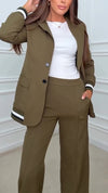 Womens Lapel Temperament Commuter Set