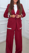 Womens Lapel Temperament Commuter Set