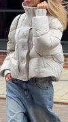 Womens Stand-up Collar Shawl Temperament Casual Cotton Clothing