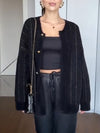 Womens Breasted Knitted Casual Cardigan