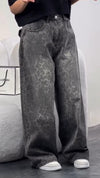 Women Printed Loose Casual Jeans
