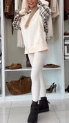 Women Round Neck Hooded Sweatshirt + Pants Casual Suit