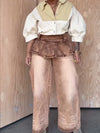 Fashion Plated Double Layer Washed Jeans