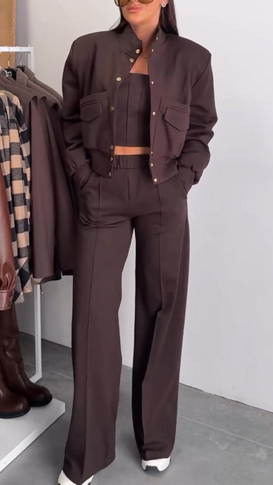 Women Temperament Casual Three-piece Suit