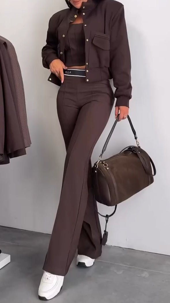 Women Temperament Casual Three-piece Suit