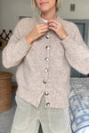Women Round Neck Button-down Knitted Casual Cardigan