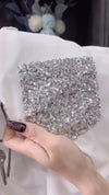 Ladies Collar Patchwork Sequin Casual Shirt