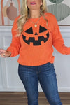 Women Round Neck Printed Halloween Casual Top