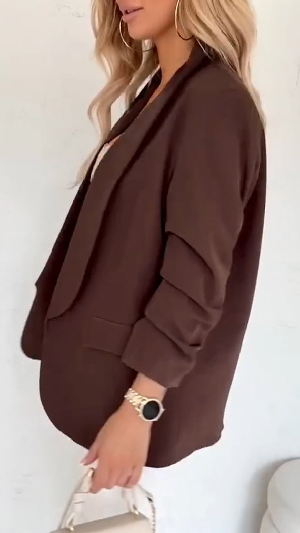 Women Lapel Temperament Commuter Blazer