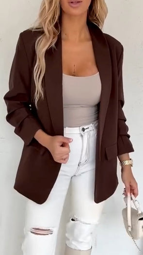 Women Lapel Temperament Commuter Blazer