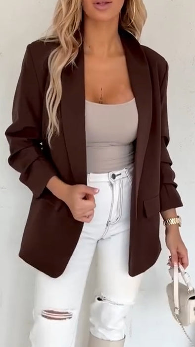 Women Lapel Temperament Commuter Blazer