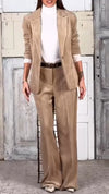 Women Lapel Jacket + Pants Temperament Commuter Suit
