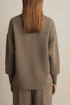 Women V-neck Top + Drawstring Pants Casual Suit