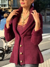 Women Knitted Button-down Casual Sweater