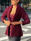 Women Knitted Button-down Casual Sweater