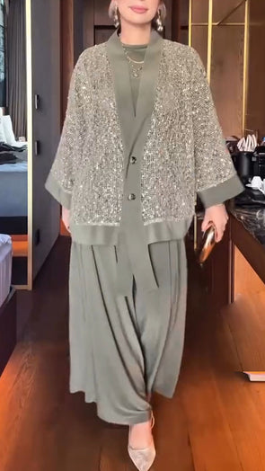 Ladies Temperament and Casual Three-piece Set