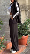 Women Lapel Jacket + Pants Temperament Commuter Suit