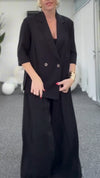 Women Lapel Jacket + Pants Temperament Commuter Suit
