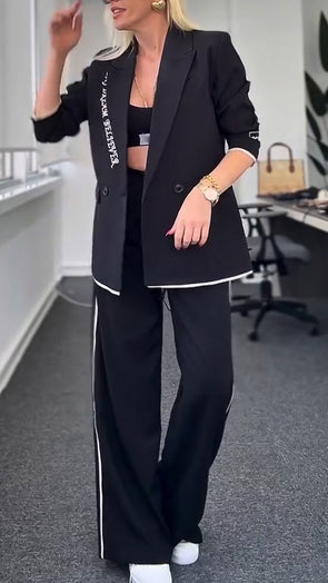 Women Lapel Temperament Commuter Suit