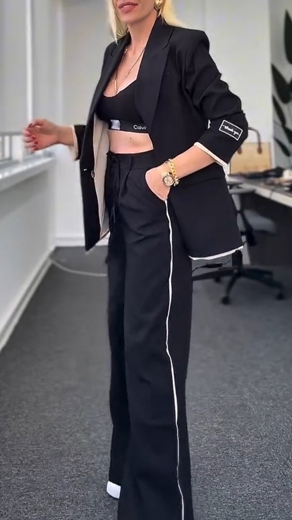 Women Lapel Temperament Commuter Suit
