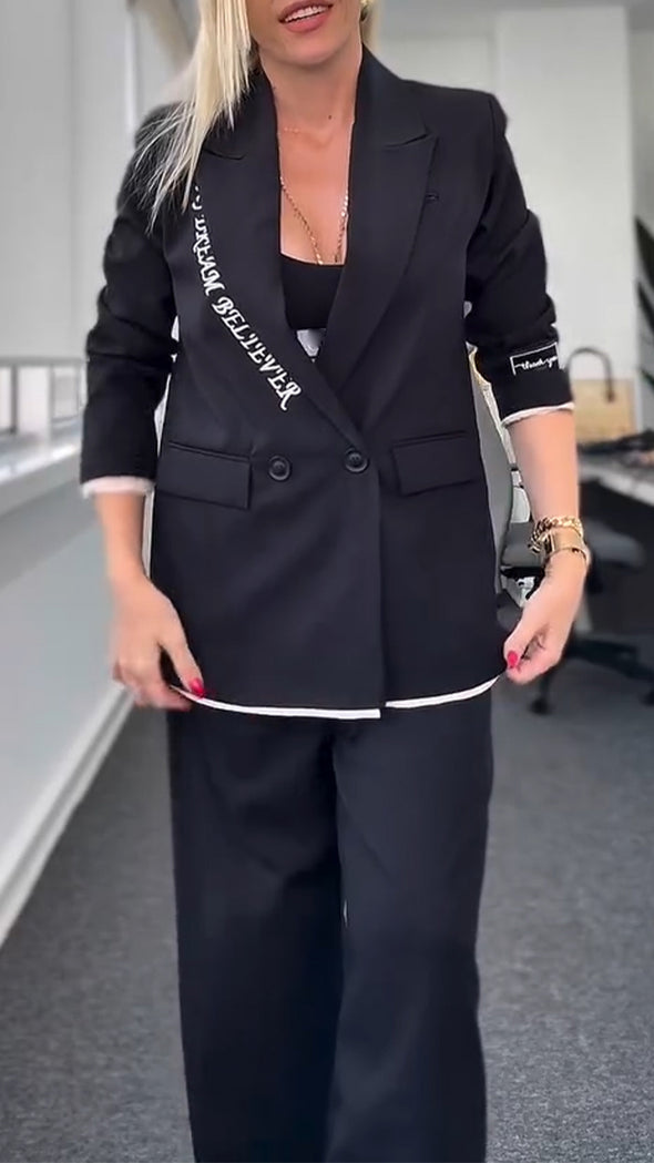Women Lapel Temperament Commuter Suit