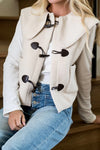 Women Casual Plush Warm Large Lapel Claw Button Vest Jacket