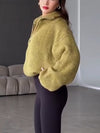 Women Lapel Casual Knitted Coat