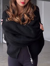 Women Lapel Casual Knitted Coat