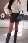 Women Casual Textured Long Sleeve Sweater
