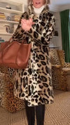 Women Lapel Printed Temperament Casual Coat