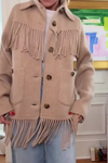 Women Casual Western Fringe Lapel Jacket