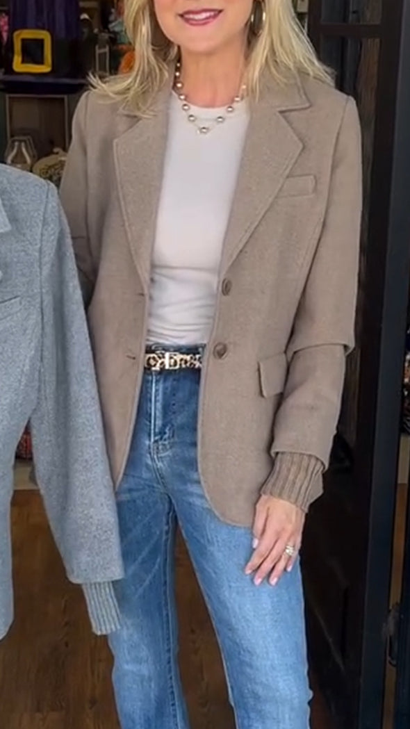 Women Lapel Temperament Commuter Blazer