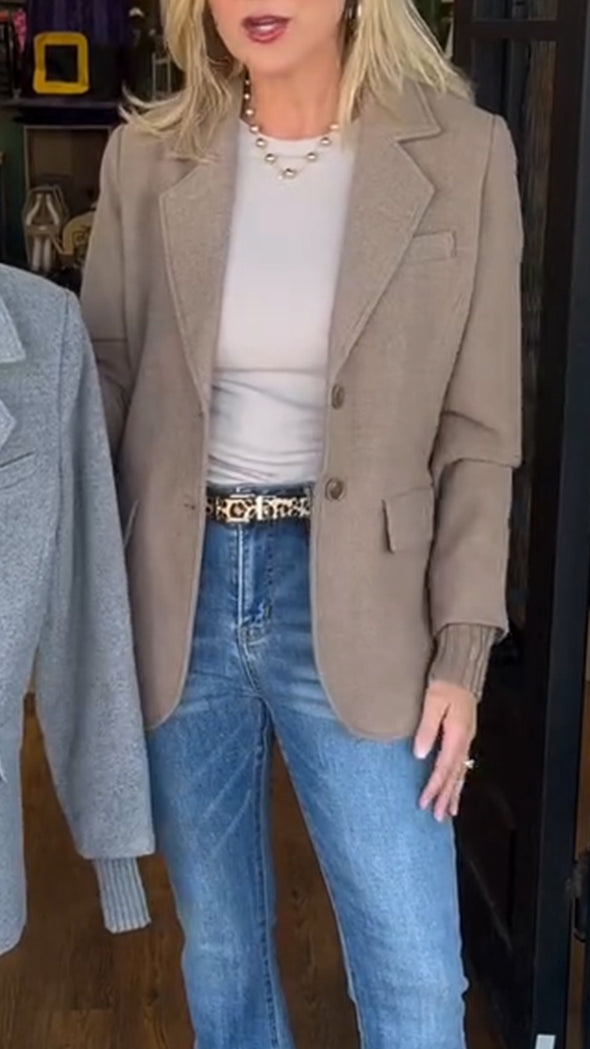 Women Lapel Temperament Commuter Blazer