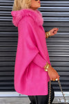 Women Fur Collar Solid Color Casual Jacket