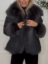 Women Fur Collar Temperament Casual Coat