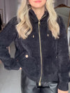Women Lapel Plush Casual Jacket