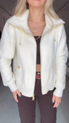 Women Lapel Plush Casual Jacket