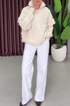 Women Casual Turtleneck Fringe Loose Sweater