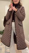 Women Lapel Plaid Temperament Casual Jacket