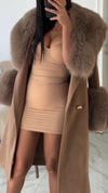 Women Fur Collar Temperament Casual Windbreaker