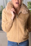 Women Fur Collar Casual Plush Coat