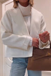 Women Lapel Solid Color Temperament Casual Jacket