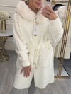 Women Fur Collar Plush Casual Coat