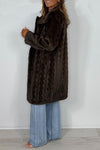 Women Lapel Double-breasted Plush Casual Coat