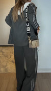 Women Lapel Hooded Jacket + Pants Temperament Commuter Suit