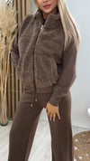 Women Solid Color Casual Three-piece Suit