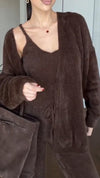 Women Solid Color Casual Three-piece Suit
