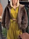 Women Hooded Plush Casual Coat